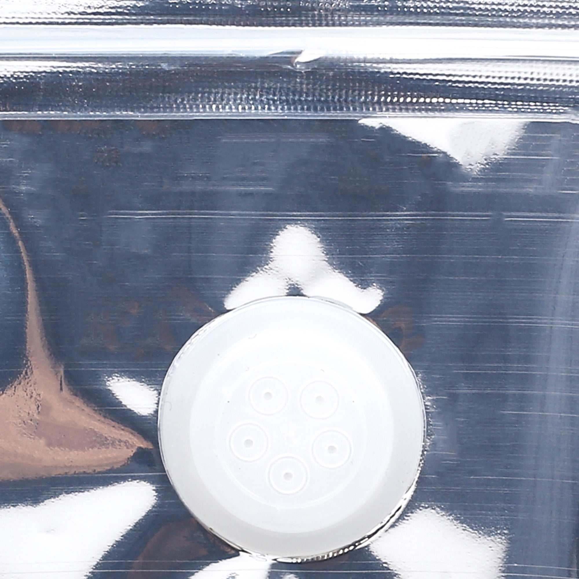 Glossy Peruvian Hazy Purple Round Window Plastic and Mylar Stand Strong® Coffee Valve Bags