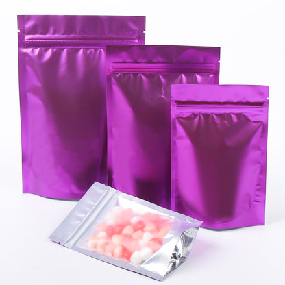QQ Studio® Matte Half Lavender Metallic Mylar Stand Strong® Bags