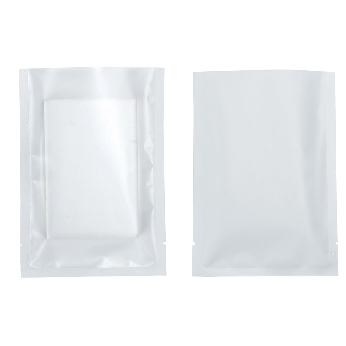 Whipped Cream White Matte Plastic SlickSeal™ Bags with Frosted Window