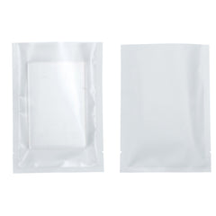 Whipped Cream White Matte Plastic SlickSeal™ Bags with Frosted Window