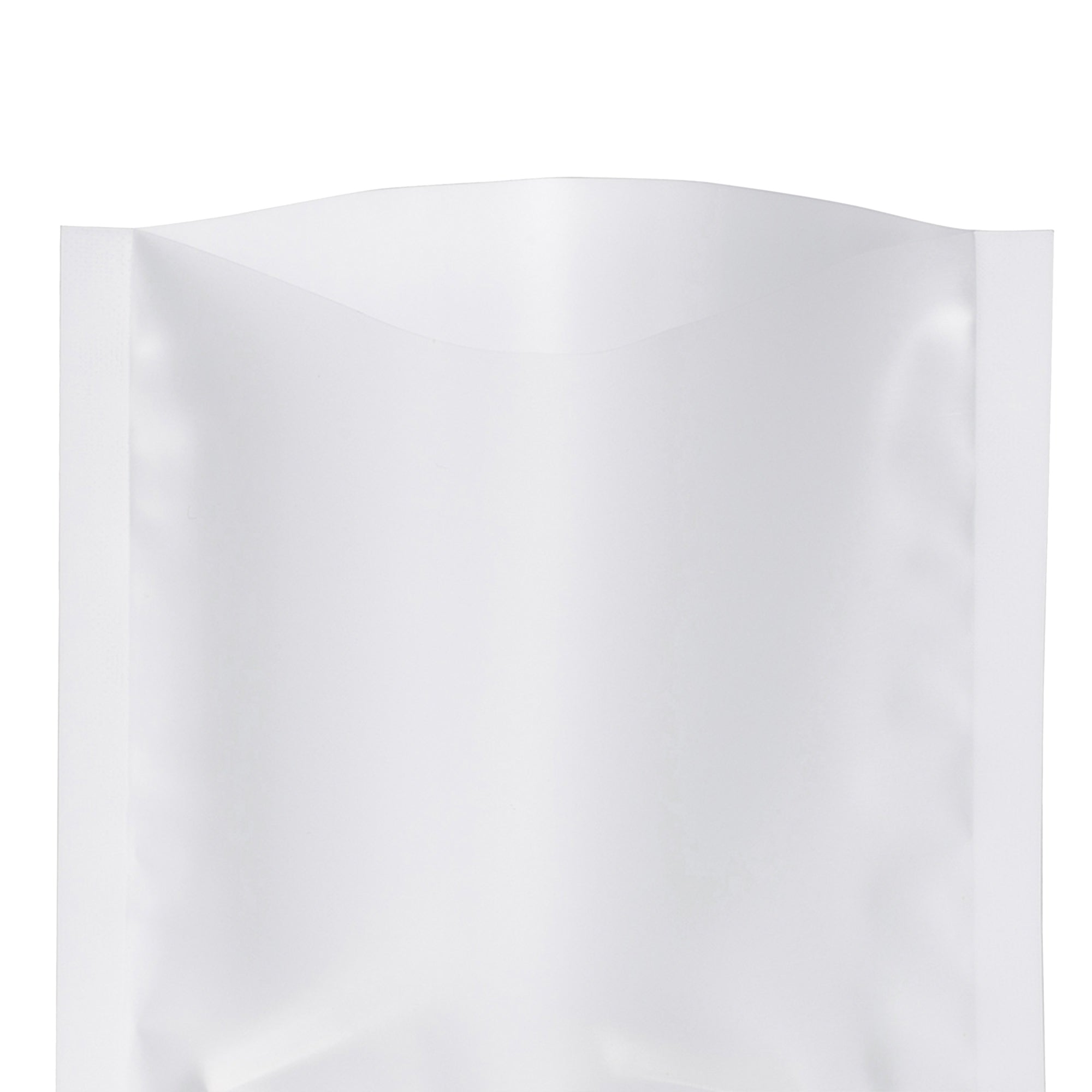 Whipped Cream White Matte Plastic SlickSeal™ Bags with Frosted Window