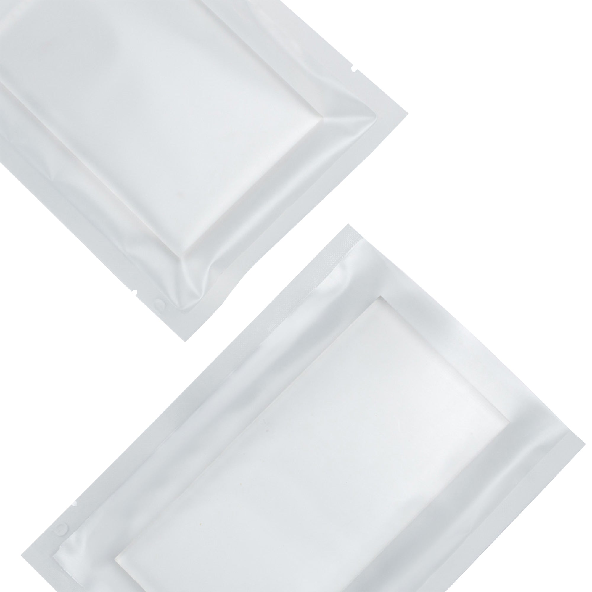 Whipped Cream White Matte Plastic SlickSeal™ Bags with Frosted Window
