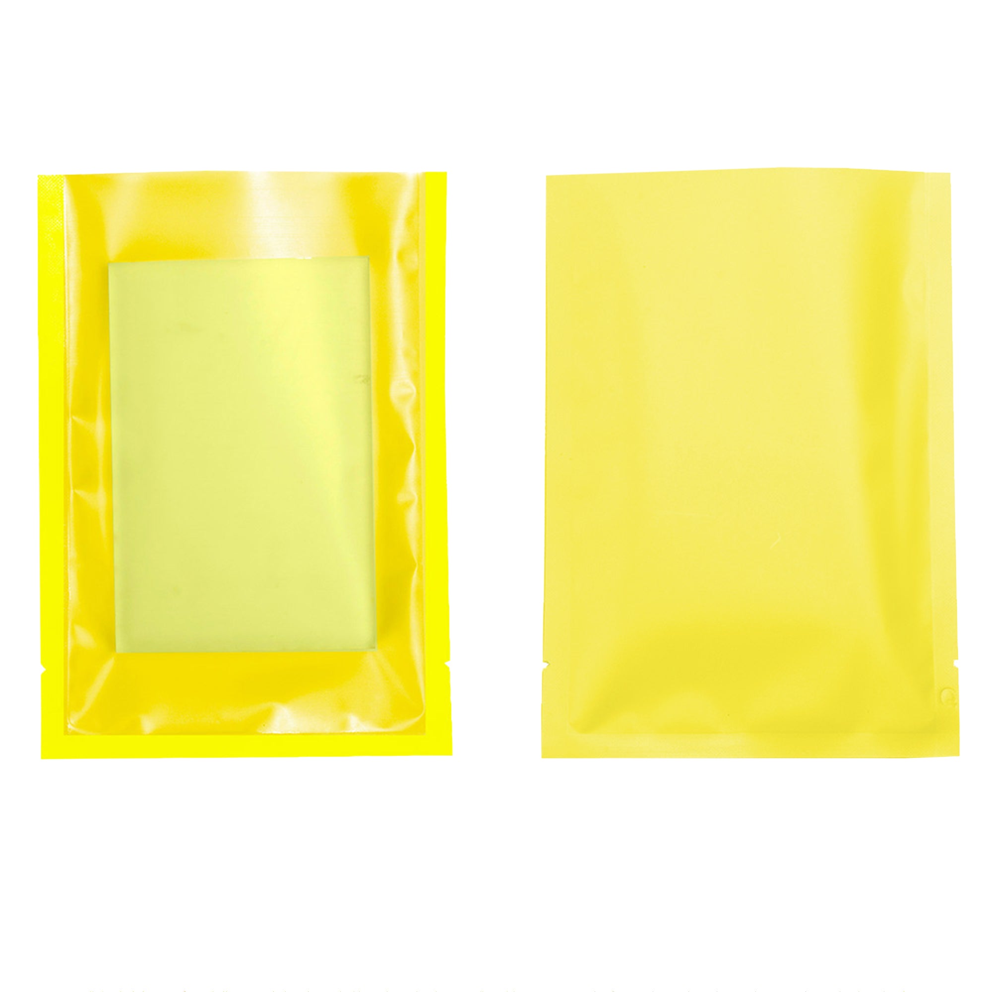 Graham Cracker Gold Matte Plastic SlickSeal™ Bags with Frosted Window