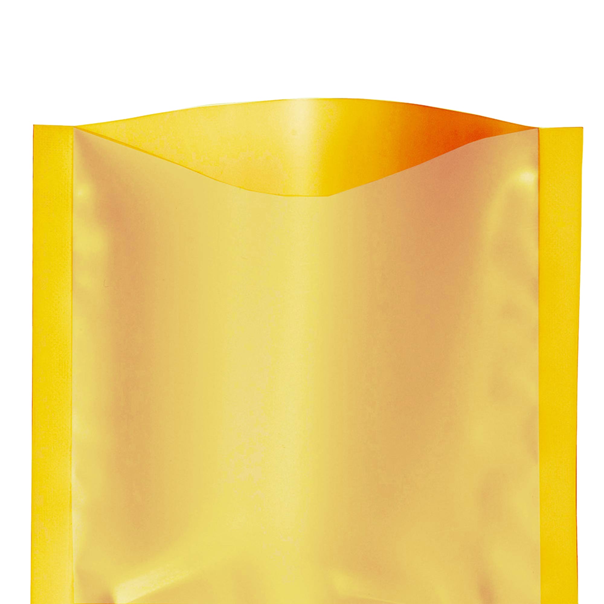 Graham Cracker Gold Matte Plastic SlickSeal™ Bags with Frosted Window