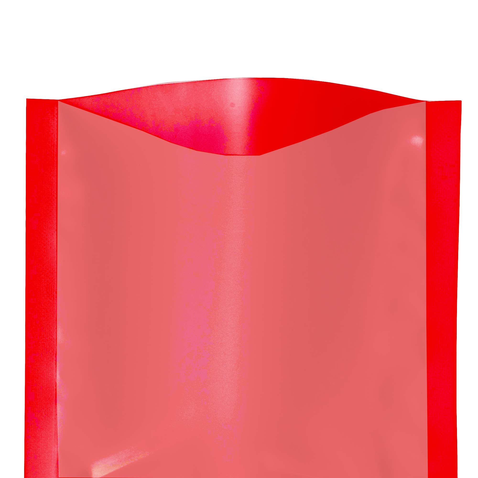 Ravioli Red Matte Plastic SlickSeal™ Bags with Frosted Window