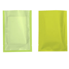 Garden Salad Green Matte Plastic SlickSeal™ Bags with Frosted Window
