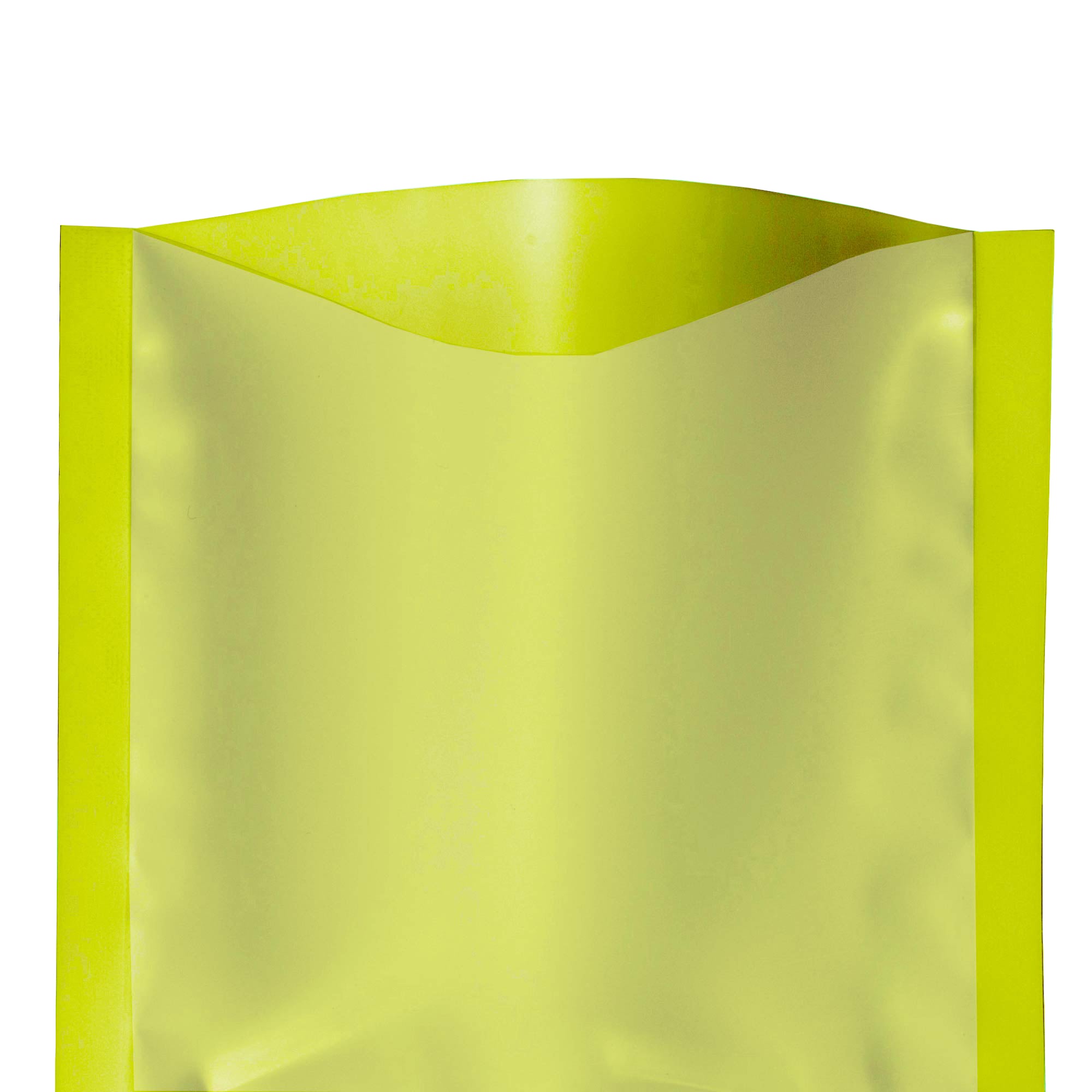 Garden Salad Green Matte Plastic SlickSeal™ Bags with Frosted Window