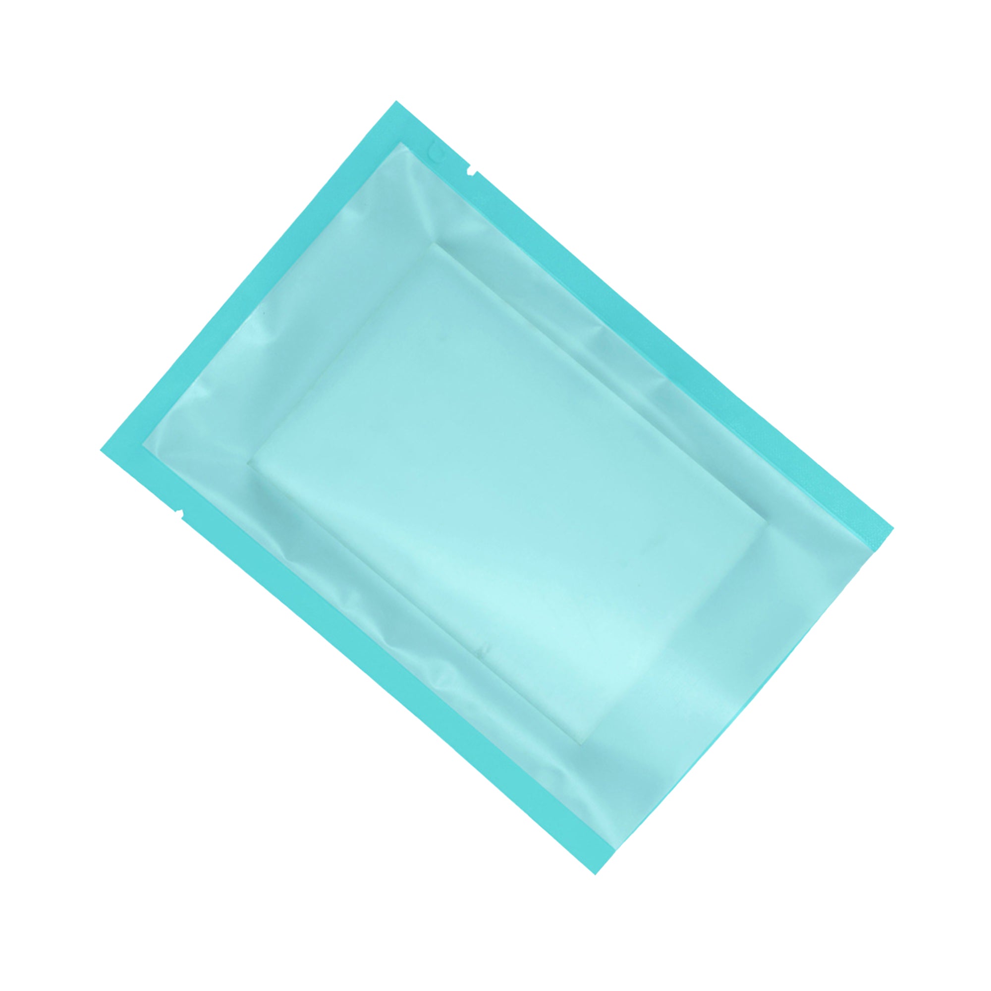 Biscuit Blue Matte Plastic SlickSeal™ Bags with Frosted Window