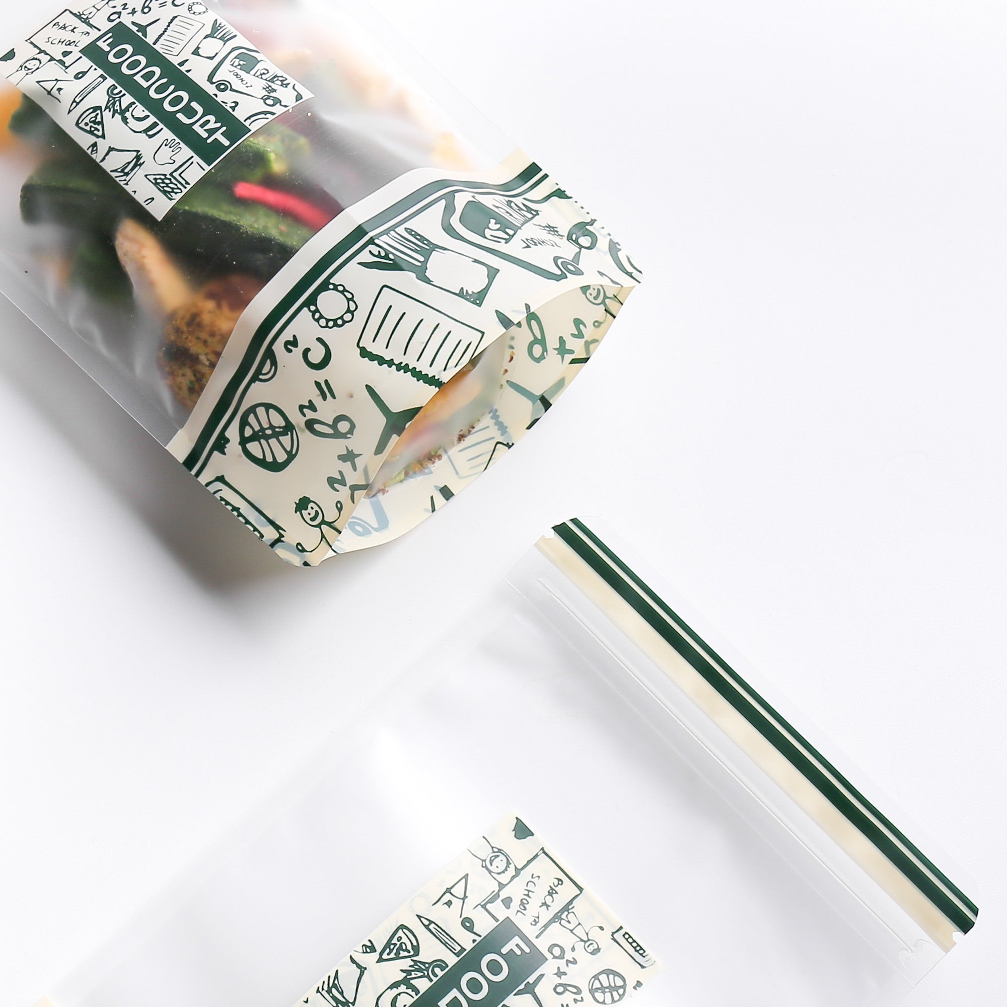 Doodle Design Misty Translucent Windowed Stand Strong® Bags