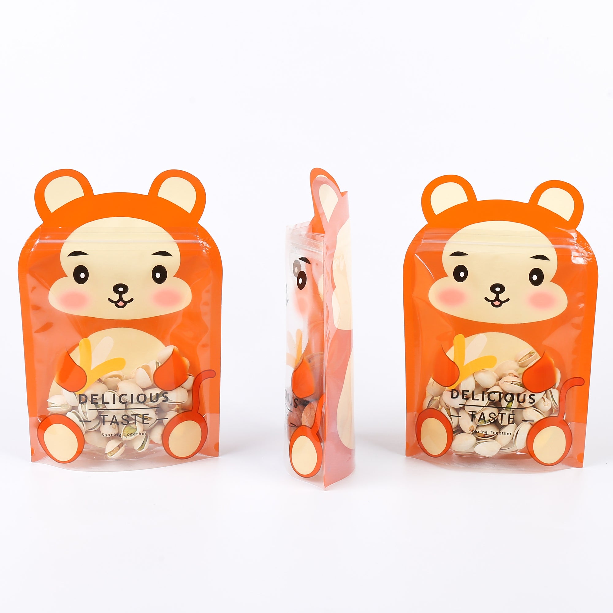 Animal Shaped Stand Strong® Stand Up Packaging Bags with Animal Print Window