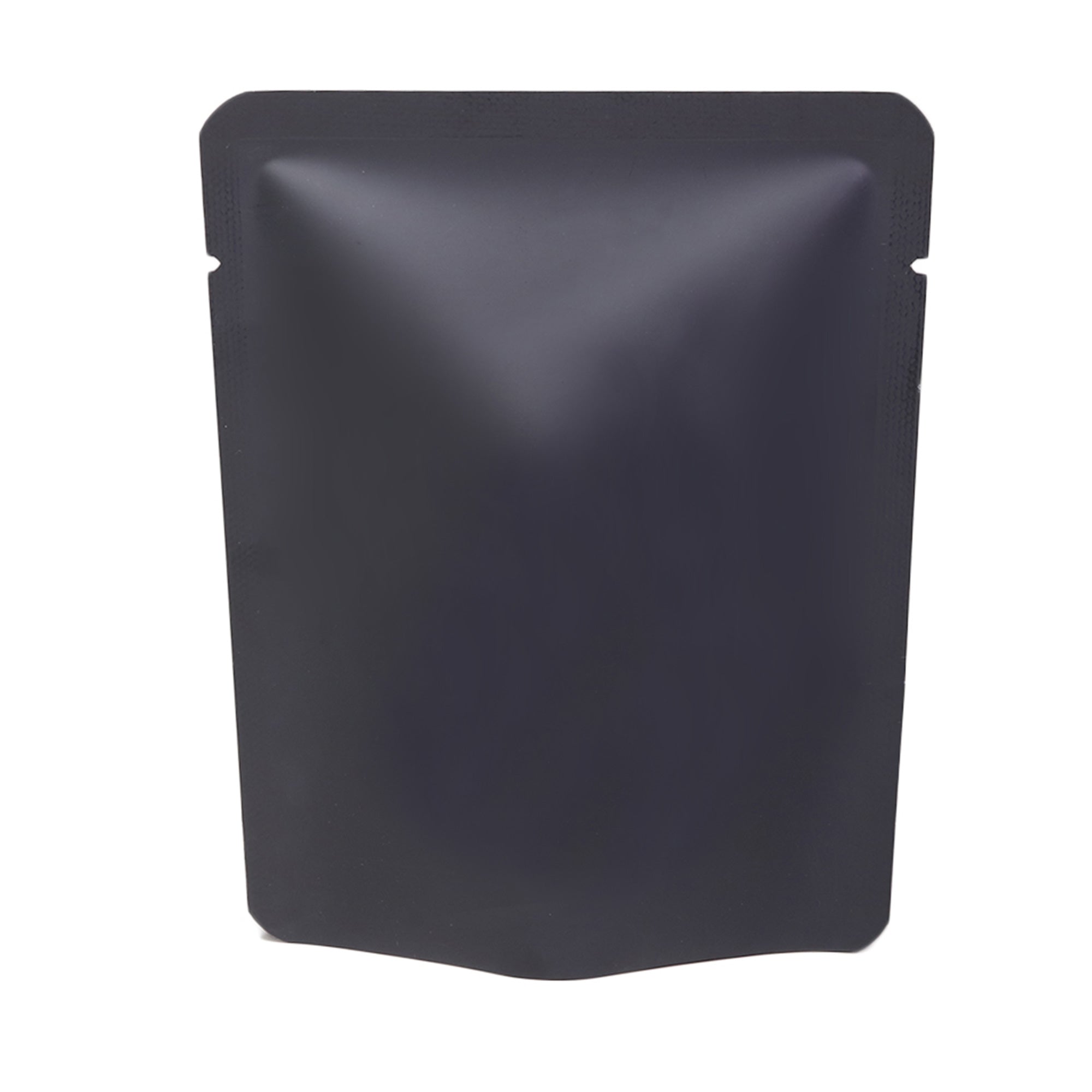 Matte Dahlia Black Aluminum Open Bottom SlickSeal™ Packaging Bag