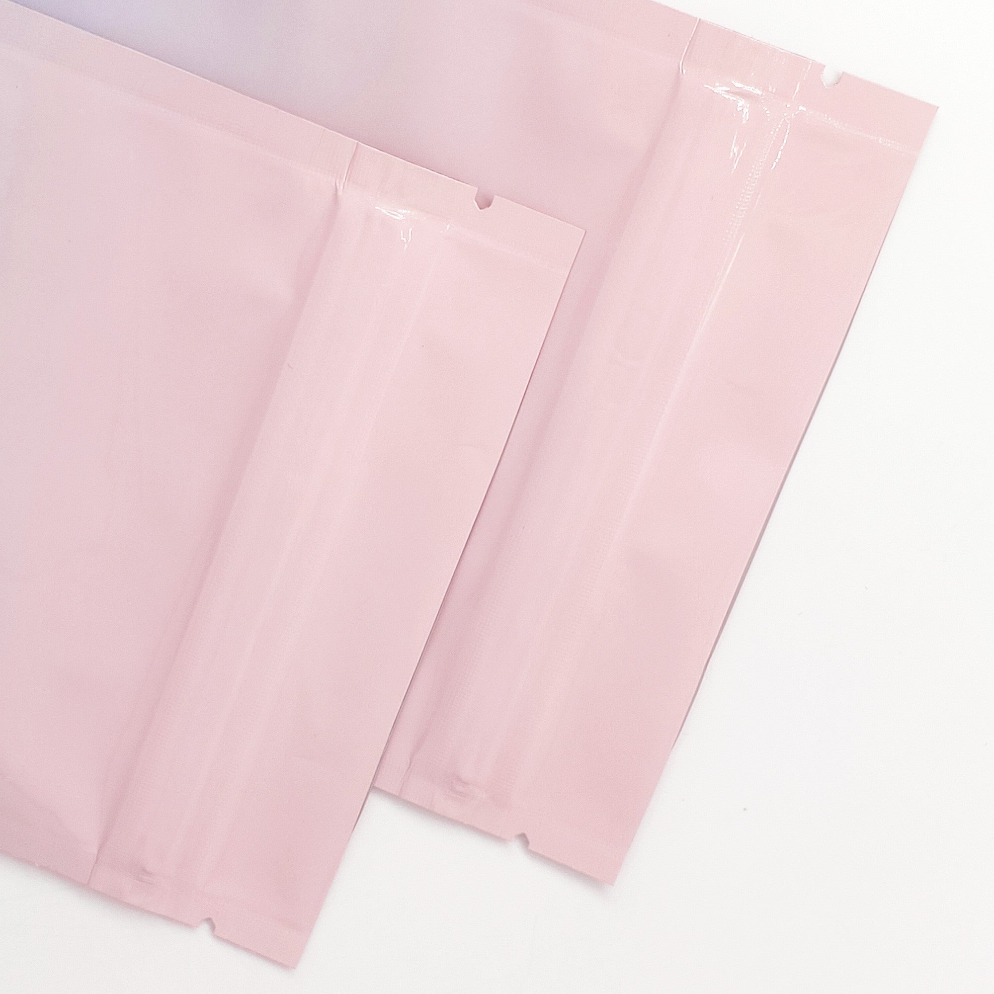 Glossy Cotton Candy Pink Two-Tone Ombre Gradient Mylar QuickQlick® Bags