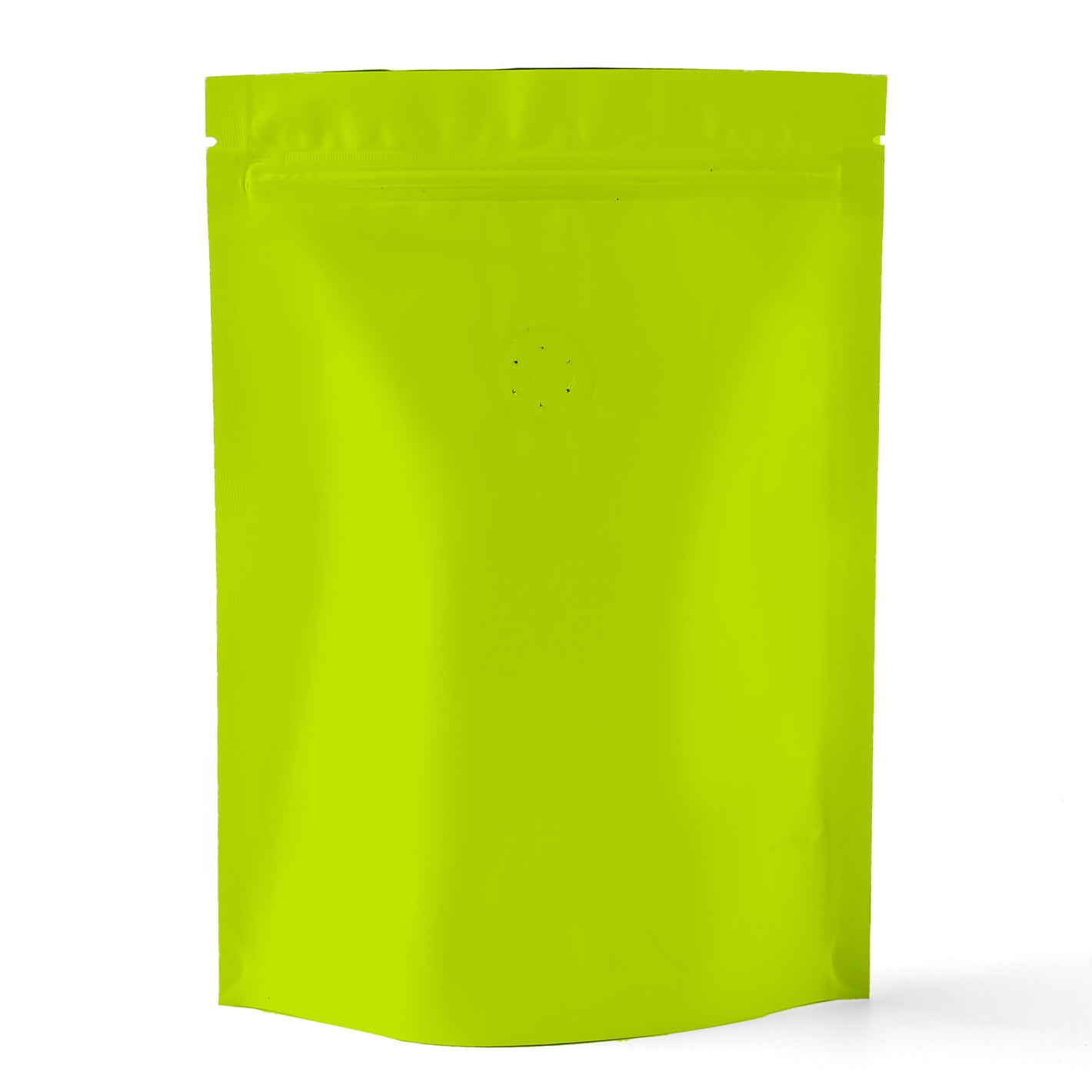 QQ Studio® Matte Pistachio Green Mylar Foil StandStrong™ Coffee Valve Bags