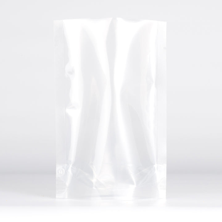 QQ Studio® Glossy Opalite Clear BOPA Plastic Open Top SlickSeal™ Bags