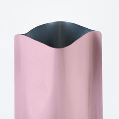 Glossy Valentine Pink Aluminum Bottle Shape Open Bottom Bags