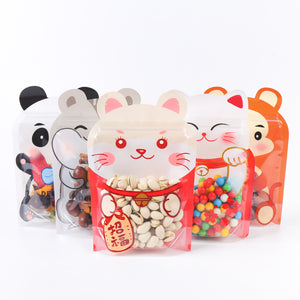 💰💰💰 QQ Studio® Animal Shaped QuickQlick™ Stand Up Packaging Bags with Animal Print Window