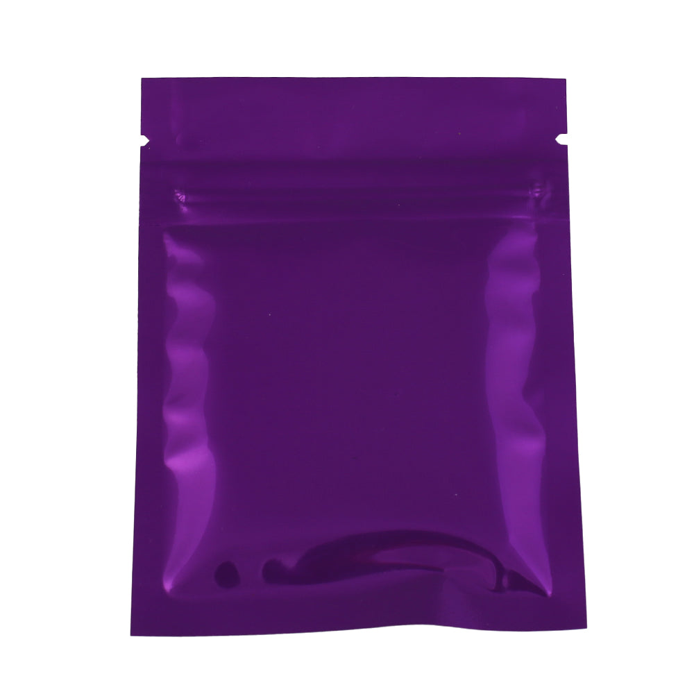 QQ Studio® Glossy Grape Purple Metallic Mylar Flat QuickQlick® Bags