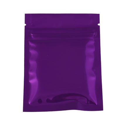 QQ Studio® Glossy Grape Purple Metallic Mylar Flat QuickQlick™ Bags