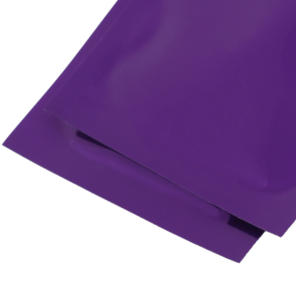 Glossy Grape Purple Metallic Mylar Flat QuickQlick® Bags