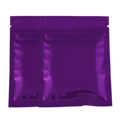 Glossy Grape Purple Metallic Mylar Flat QuickQlick® Bags