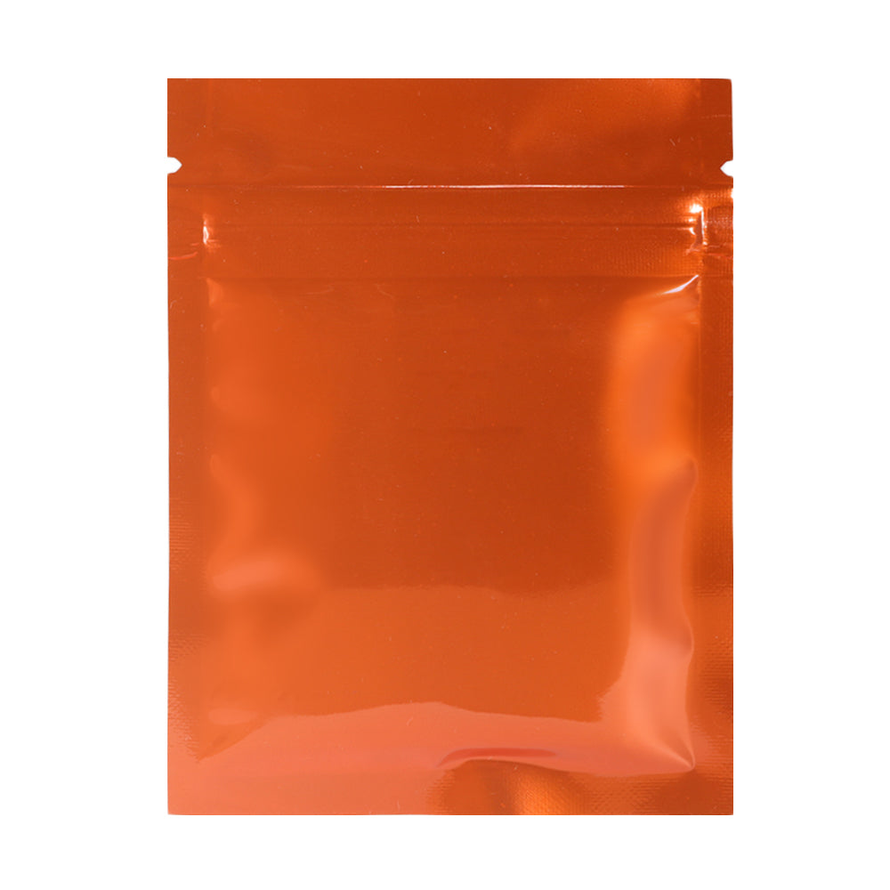 QQ Studio® Glossy Sunset Orange Metallic Mylar Flat QuickQlick® Bags