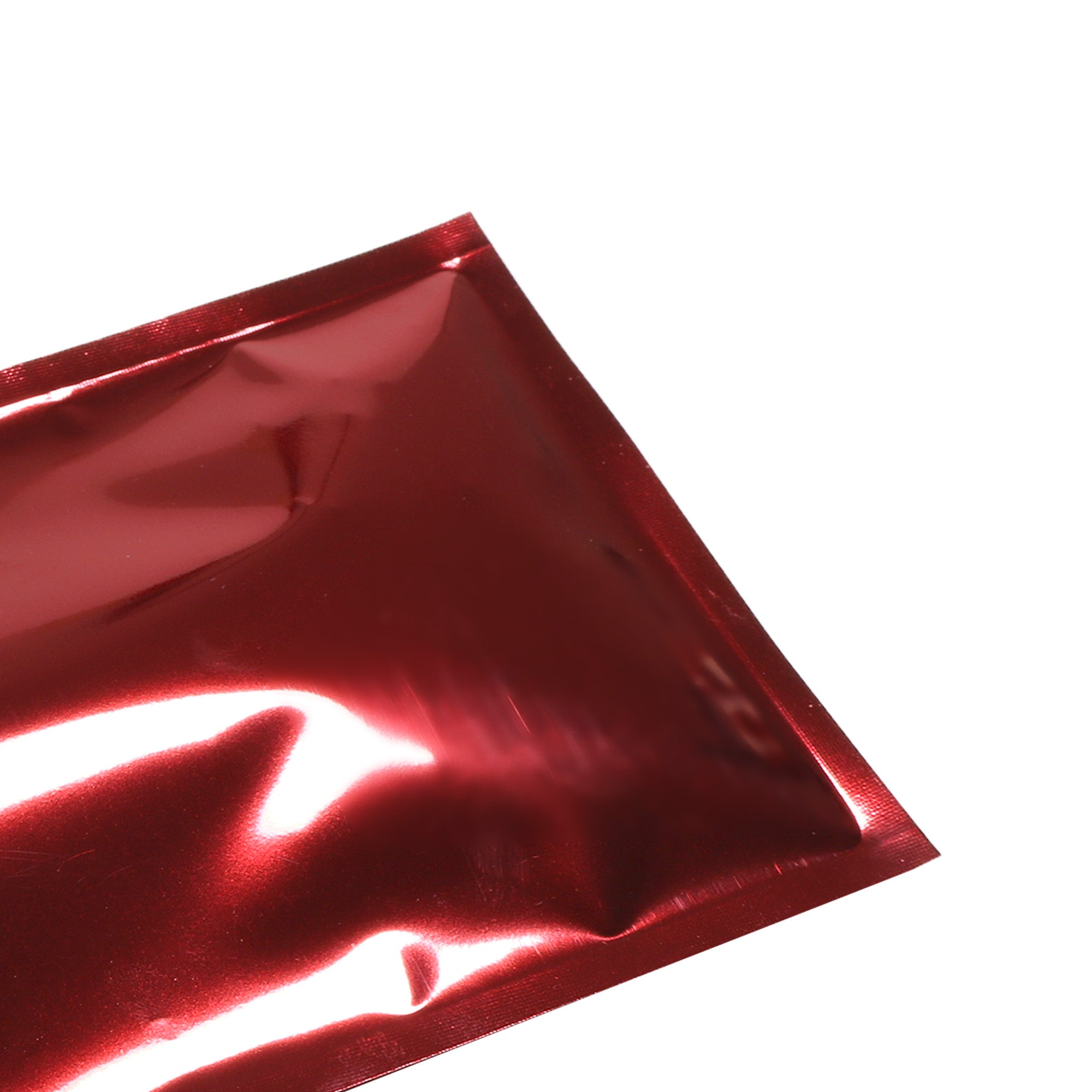 Glossy Heart Red Metallic Mylar Flat QuickQlick® Bags