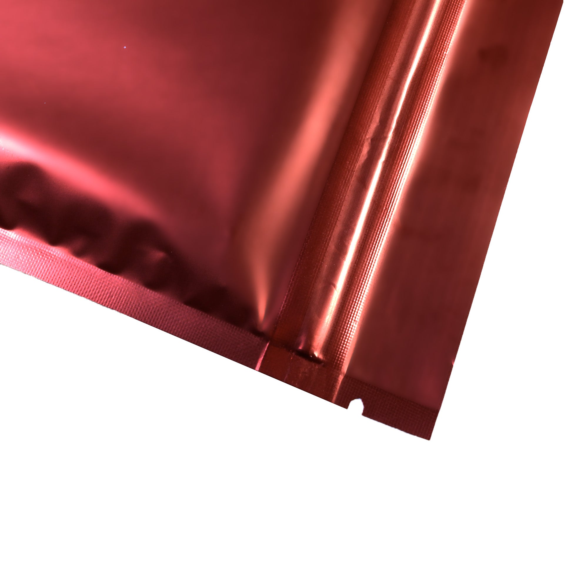 Glossy Heart Red Metallic Mylar Flat QuickQlick® Bags