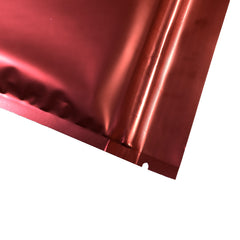 Glossy Heart Red Metallic Mylar Flat QuickQlick® Bags