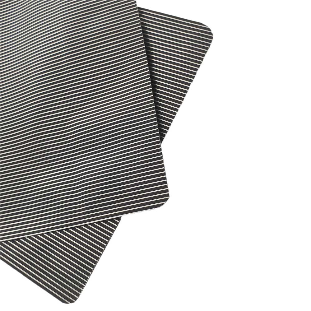 Double-Sided Pinstripe Black Mylar Stand Strong® Bags