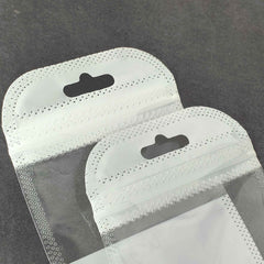 Glossy Half Soft White QuickQlick® Bags with Butterfly Hang Hole