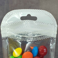 Glossy Half Soft White QuickQlick® Bags with Butterfly Hang Hole