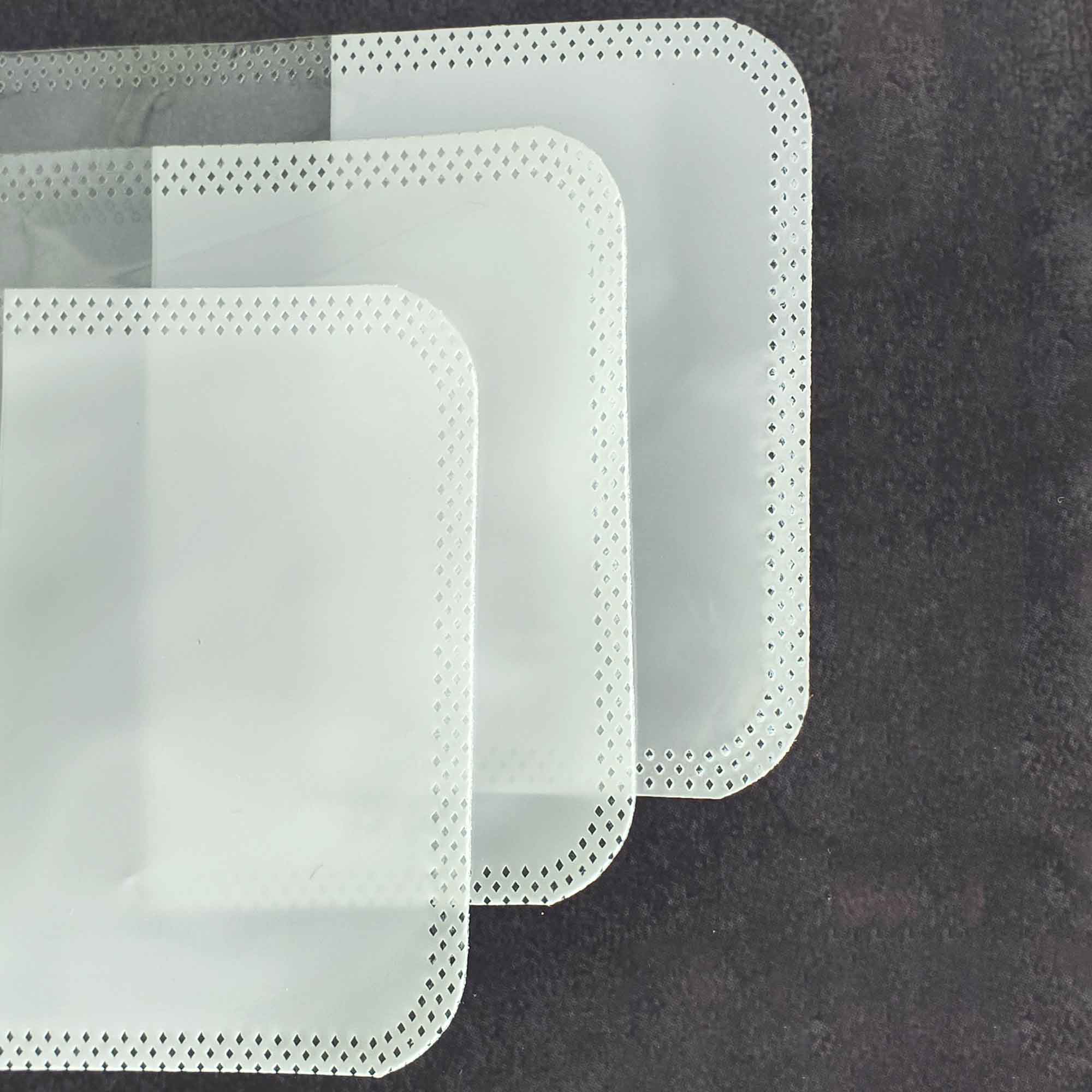 Glossy Half Soft White QuickQlick® Bags with Butterfly Hang Hole