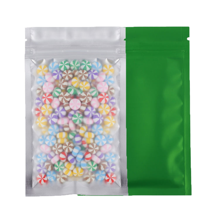 QQ Studio® Half Emerald Green Metallic Mylar Flat QuickQlick™ Bags
