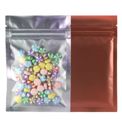 Half Mahogany Brown Metallic Mylar Flat QuickQlick® Bags