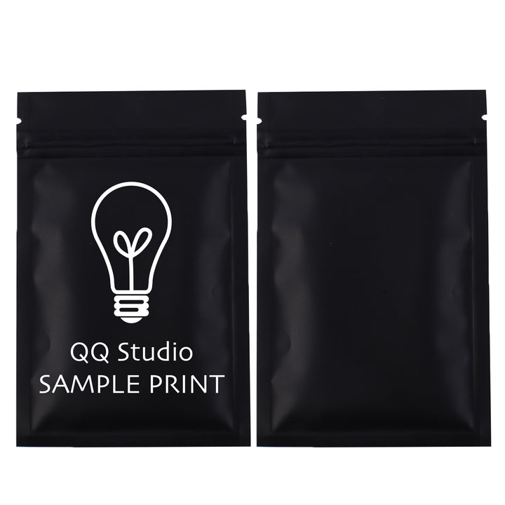 QQ Studio® Double Sided Color Matte Metallized Mylar Foil QuickQlick™ Bags (Single Side Print)