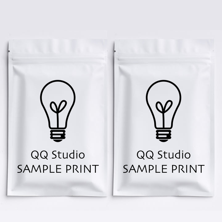 QQ Studio® Double Sided Color Matte Metallized Mylar Foil QuickQlick™ Bags (Double Side Print)