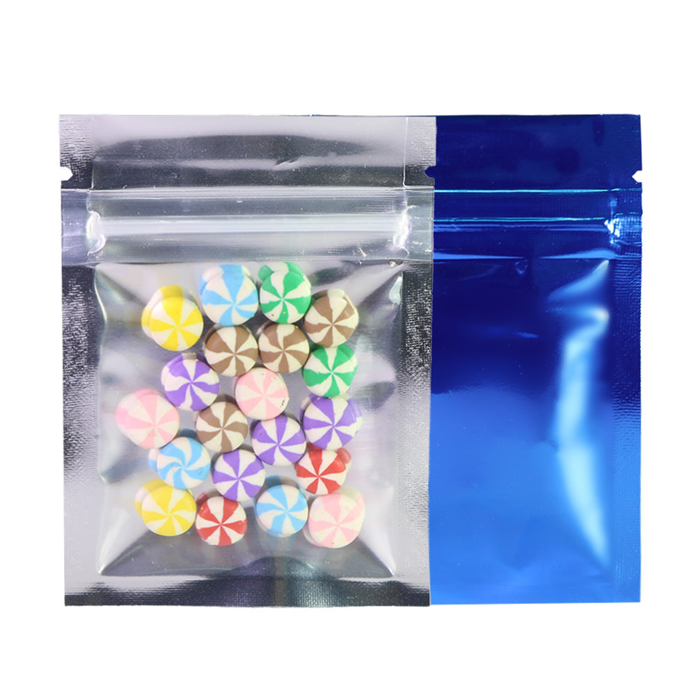 Flat Mylar Bags with Single Side Glossy Window
