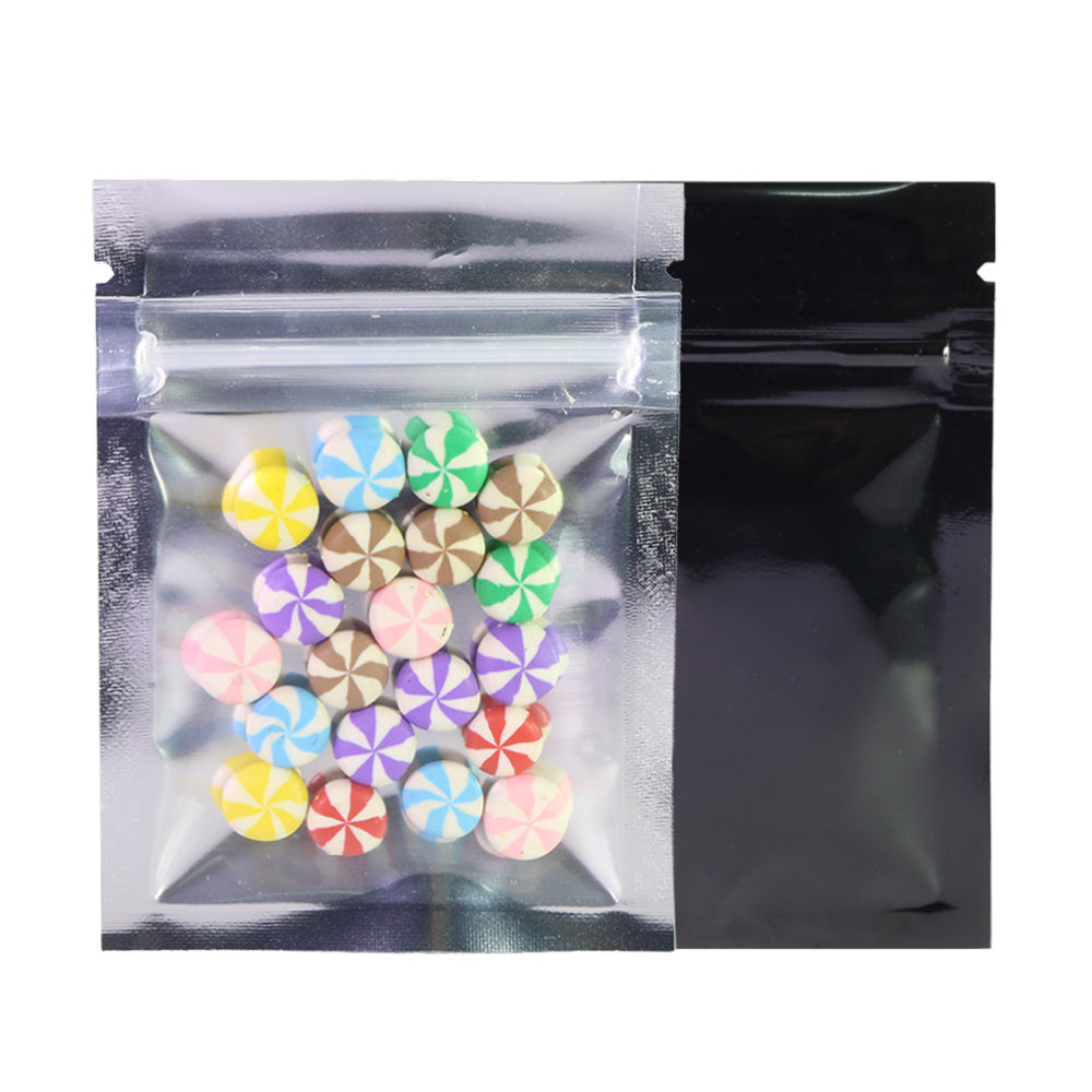 Flat Mylar Bags with Single Side Glossy Window