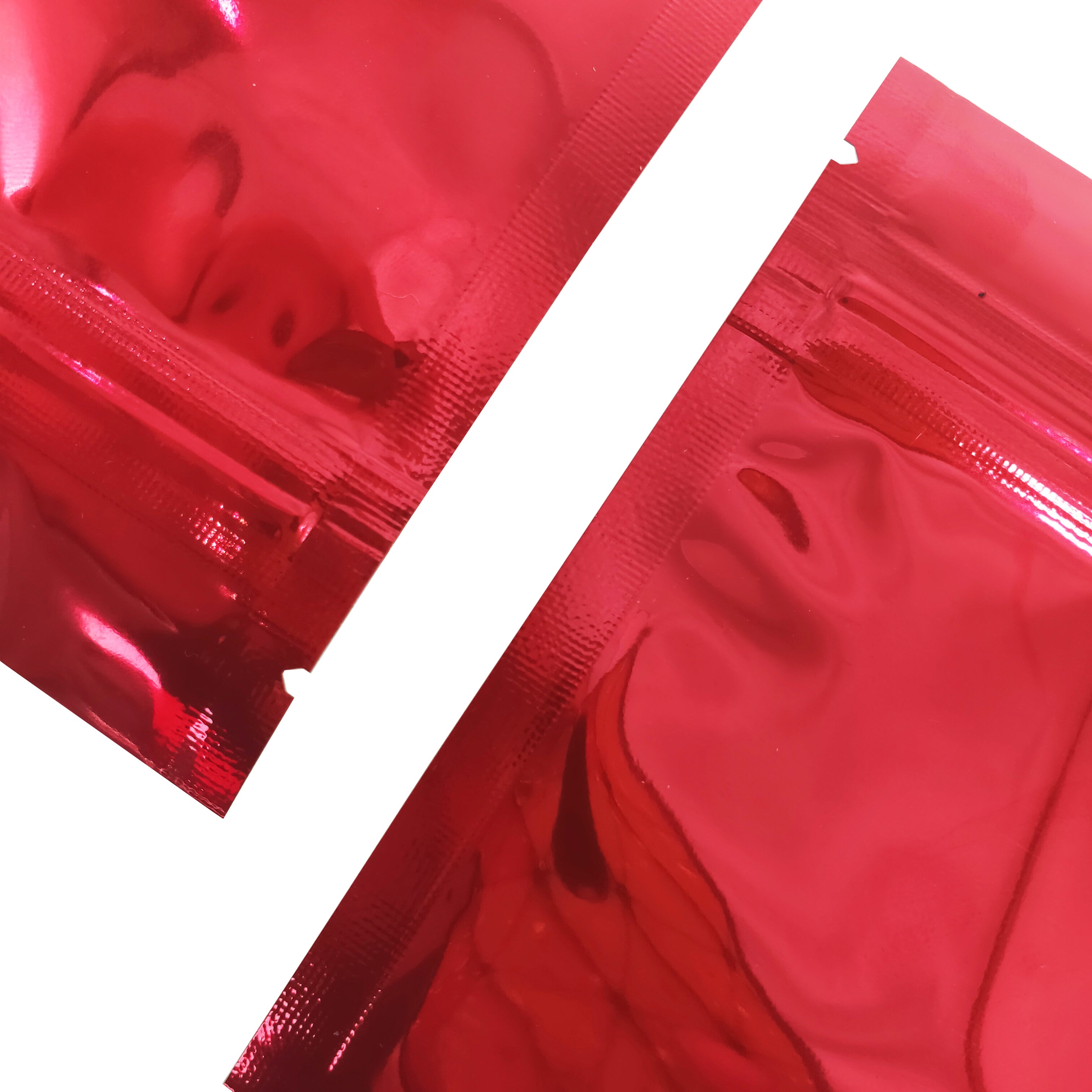 Glossy Half Heart Red Window Mylar Flat QuickQlick® Bags