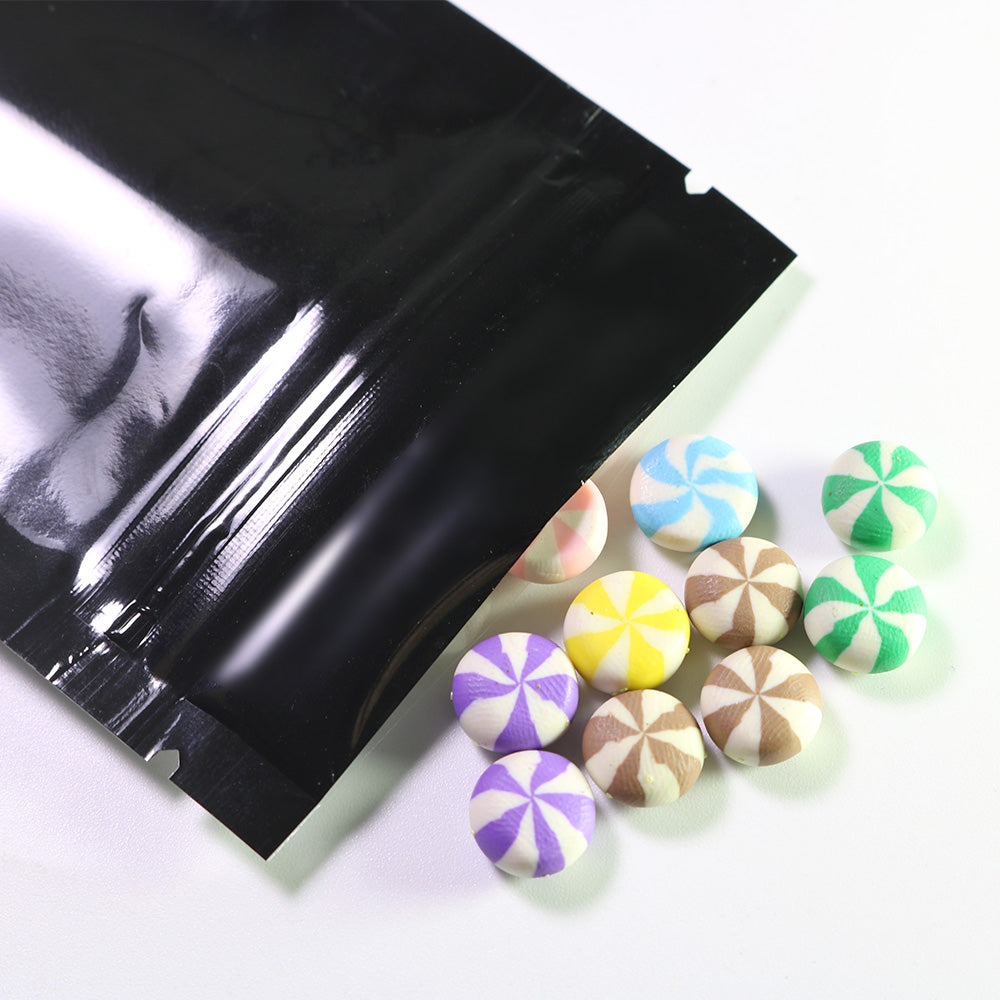 Flat Mylar Bags with Single Side Glossy Window