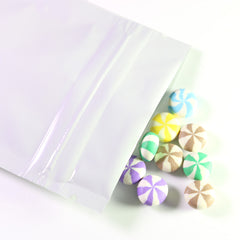 Glossy Half Arctic White Window Mylar Flat QuickQlick® Bags