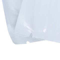 Glossy Clear Front & Half Polar White Polyethylene Flat Zipper Seal Bags with Hang Hole