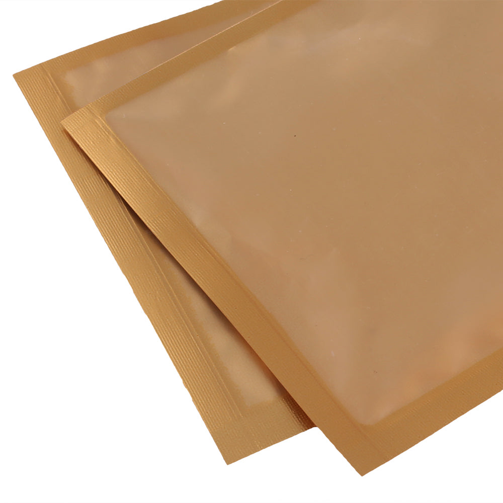 Matte Half Golden Brown Window with Inner Color Mylar Flat QuickQlick® Bags
