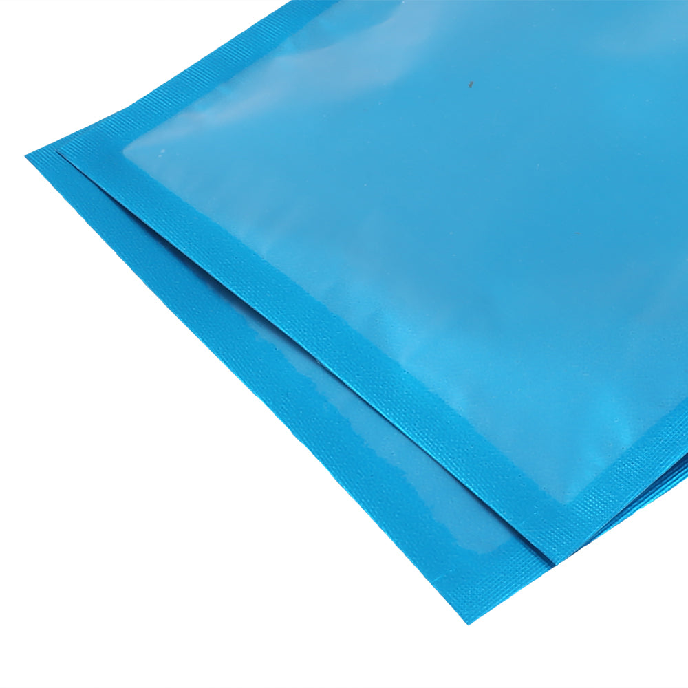 Matte Half Arctic Blue Window Mylar Flat QuickQlick® Bags