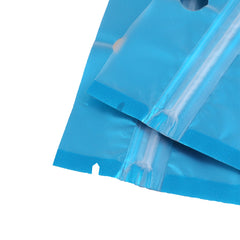 Matte Half Arctic Blue Window Mylar Flat QuickQlick® Bags