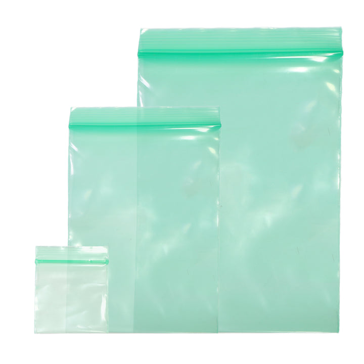 QQ Studio® Glossy Arctic Green Soft Plastic Storage QuickQlick™ Bags