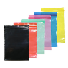 Reusable Glossy Plastic Zipper Seal Storage Bags