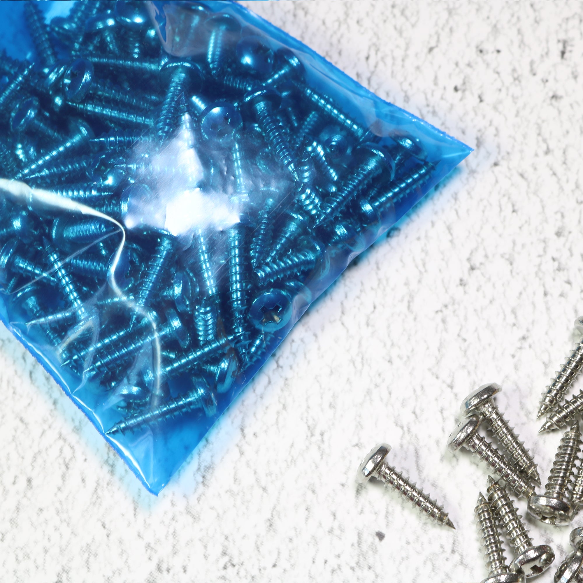 Glossy Clear Water Blue Soft Plastic Storage QuickQlick® Bags