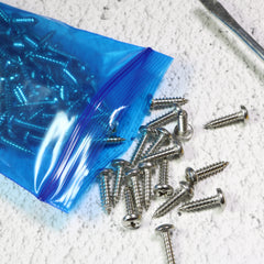 Glossy Clear Water Blue Soft Plastic Storage QuickQlick® Bags