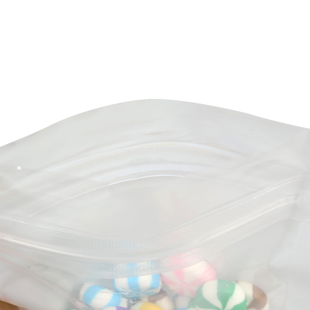 Glossy Polyethylene Bags with Single Side Clear Window Display